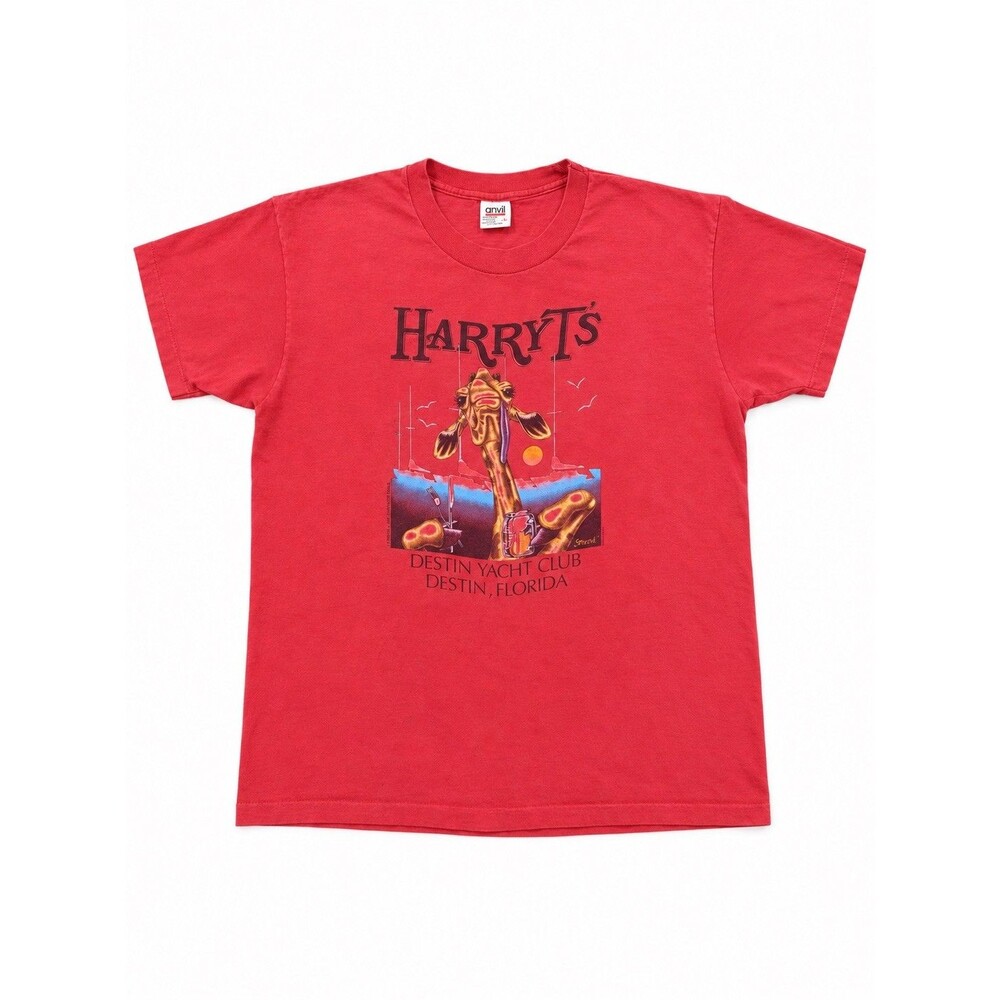 VTG 80s 90s Single Stitch Harry Ts Destin FL Yacht Club T-Shirt XL Great Day vtg